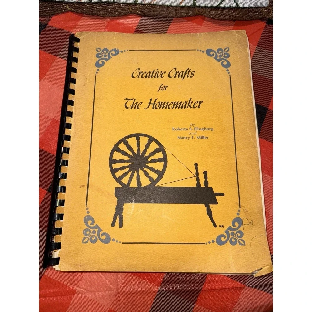Spiral Bound Creative Crafts For The Homemaker 1975‎ Patterns Designs Ideas Vtg